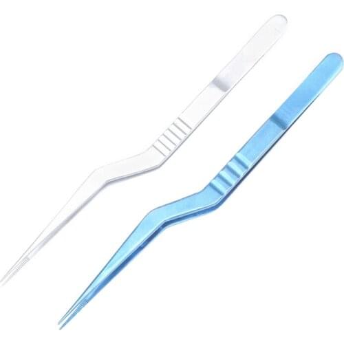 Stainless steel gun type tweezers otolaryngology gun type tweezers ear picking cerumen tweezers titanium alloy plastic tools