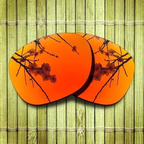 Polarized Replacement Lense For-Oakley Garage Rock Sunglasses Frame True Color Mirrored Coating - Fire Red Color Available