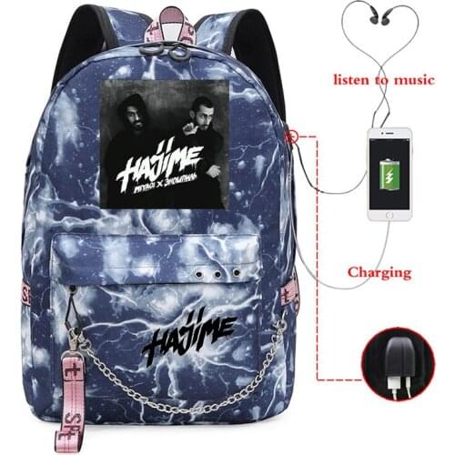 Backpack Women Men Rucksack Hajime Miyagi Andy Panda Russian Hiphop Usb Charging School Bags Boys Girls Daypack School Backpack
