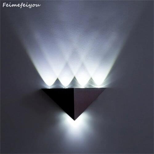 Feimefeiyou DIY led bar multi-colors 5W lampada led Aluminum Body Triangle Wall Light For Home Lighting Luminaire Wall Sconce