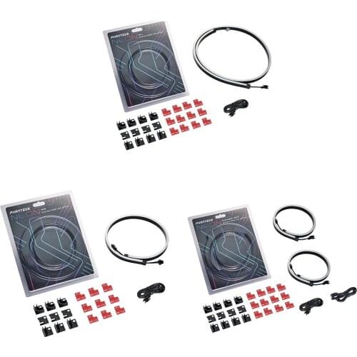 PHANTEKS M1 M5 Light Strip ARGB Neon Computer Case Decoration LED Strip Set 5V 3 PIN Flexible Lamp Tape for PC Case Chassis