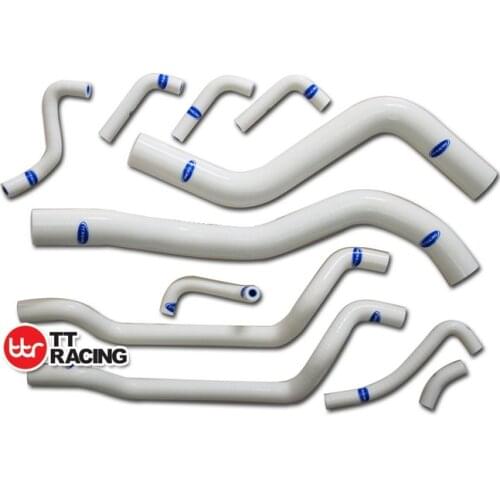 TT1410CWH - Mitsubishi Eclipse GST GSX Spyder 4G63 Silicone Radiator Hose Kit 95-99 White
