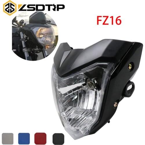 ZSDTRP Universal Rracing Motorcycle Headlight With Bulb And Bracket Used For YAMAHA FZ16 FZER150 YS150