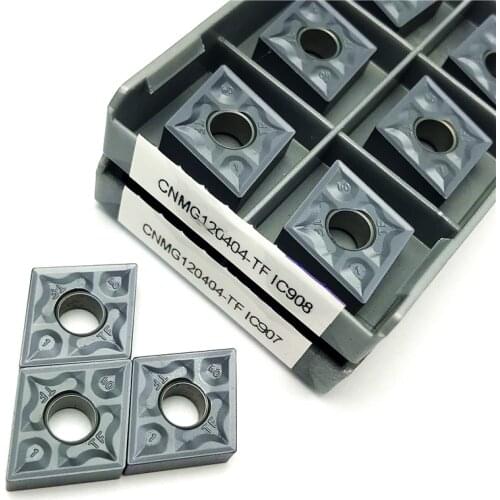 CNMG120404 TF IC907 CNMG120404 TF IC908 External Turning Tools Carbide insert CNC lathe tool CNMG 120404 turning insert tools