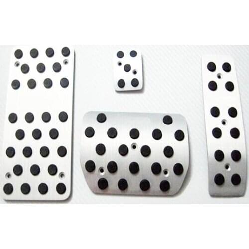 High quality AT Pedal Foot Rest Brake Gas Fuel Pedals Pads For VW touareg AT with LOGO