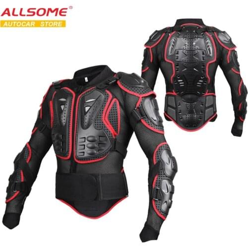 ALLSOME Motocross Racing Motorcycle Armor Protective Jacket Racing Body Gears M L XL XXL XXXL XXXXL