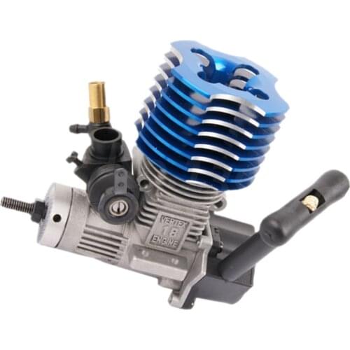 02060 Vertex 18 Nitro Engine Power 2.74cc Pull Starter With Glow Plug for 1/8 1/10 Scale Model RC Car Buggy HSP Himoto RedCat