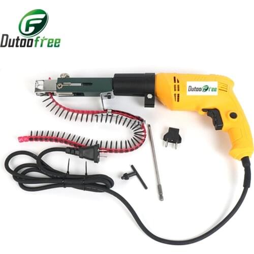 Nailing gun chain nails gun automatic screw nailing gun dual use nailing gun/ drill woodworking decoration tool