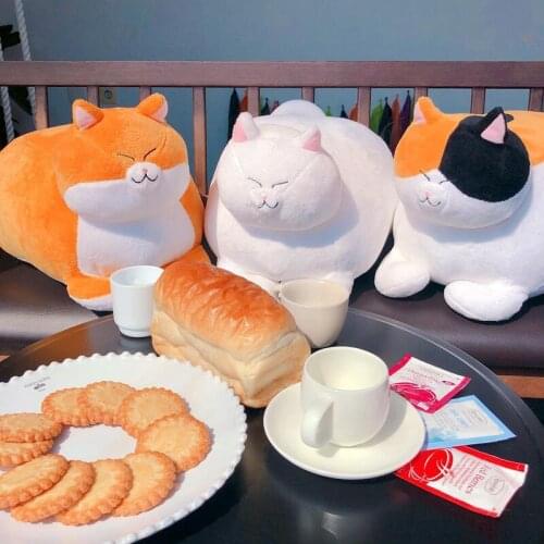 1pc 30/40cm Fat Bread Cute Plush Cat Toys Stuffed Plush Animals Cartoon Cat Pillow Doll Toys Kids Toys Girls Birthday Gifts