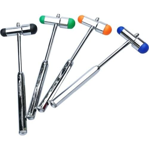 1Pc Multifunctional Neurological Hammer Percussor Diagnostic Reflex Percussion Double Head Percussion Hammer Medical Tool
