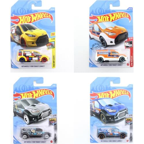 2021-07 FORD TRANSIT CONNECT Original Hot Wheels Mini Alloy Coupe 1/64 Metal Diecast Model Car Kids Toys Gift