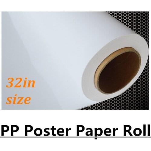 32"*50m pp matte poster paper for roll-up banner 81cm