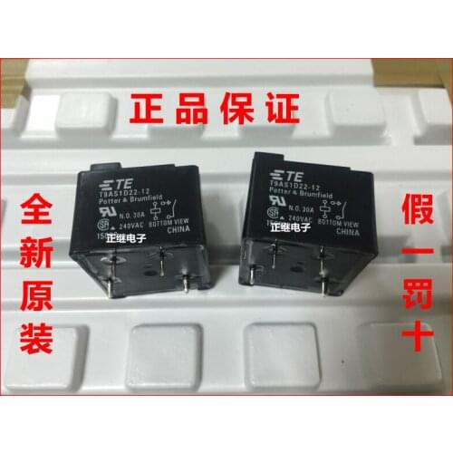 5pcs/lot New and original TE Automotive Relays T9AS1D22-12 replaces G8P-1A4TP 12VDC