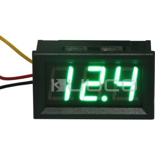 DC 0~300V Green LED Digital Voltmeter Mini Car Volt Monitor Panel Meter DC 12V 24V Voltage Meter Tester