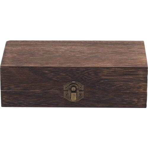 Natural Wooden Clamshell Retro Jewelry Box Storage Box Home Decoration Handmade Wooden Gift Box