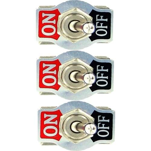 EE support 3Pcs Heavy Duty 20A 125V 15A 250V SPST 2 Pin ON/OFF Rocker Toggle Switch Universal Car Accessories Sales