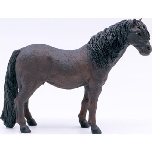 CollectA Farm Animals Black Horse Dark Bay Dartmoor Pony 1:20 Scale Plastic Figurine Toy Model #88241