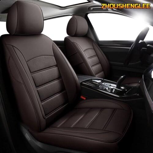 ZHOUSHENGLEE Custom Leather car seat cover For Honda Spirior Elysion SHUTTLE Greiz UR-V GIENIA INSPIRE Automobiles Seat Covers
