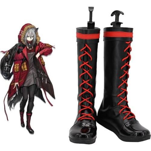 Game Arknights Projekt Red Cosplay Costume Adult High Top Shoes Halloween Carnival Costumes Props