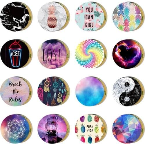 Round Metal Plate Smartphone Disk Iron Magnetic Sheet Paste For Magnetic Car Phone Holder Support Mobile Phone Accessories