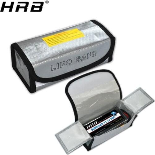 Lipo Bags Fireproof Bag 185*75*60mm Battery Charge Safety Case Fire Explosion Proof Safe Pouch Guard Portable Cover RC Parts New