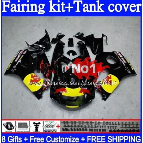 +Tank For SUZUKI SRAD GSXR 750 600 GSX-R600 62MC.26 GSXR750 GSXR600 96 97 98 99 00 1996 1997 1998 1999 2000 Yellow red Fairing