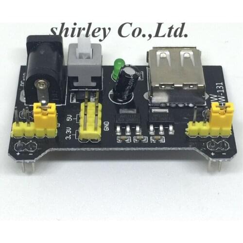 MB102 Breadboard Power Supply Module /MB102 white Breadboard Dedicated Power Module 2-way 3.3V 5V MB-102 Solderless Bread Board