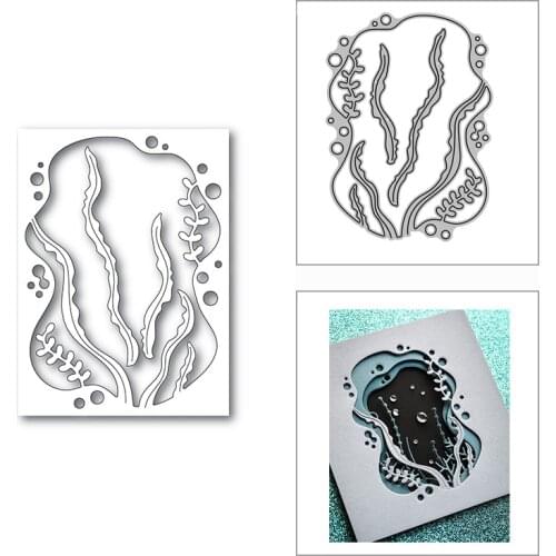 New 2021 Beautiful Kelp Scene Metal Cutting Dies for DIY Scrapbooking Paper and Card Making Decorative Embossing Craft No Stamps