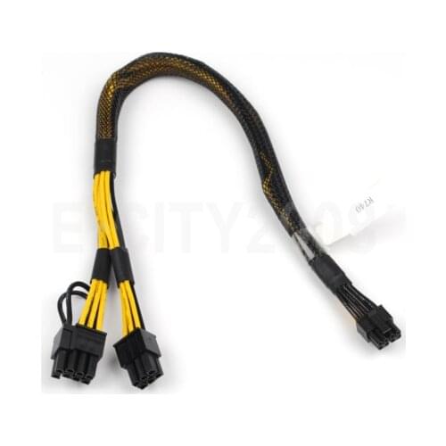 NEW 8PIN To 6+8Pin For Dell TR5TP R740 GPU Power Cable Riser to GPU 0TR5TP