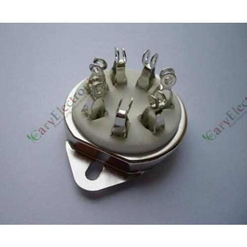 Wholesale and retail 4pc New 7pin Ceramic vacuum tube socket top mount valve Fr 2A7 6A7 audio amp DIY free shipping