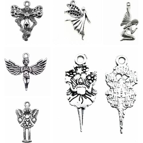 Wecharms bulk charms for jewelry making kit pendant diy jewelry accessories Angel Charms