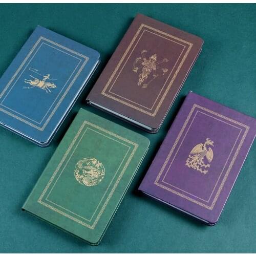 Creative Retro A5 Journal Notebook Mural Art Colored Inner Page Hardcover Personal Diary Hand Ledger Book School Office Supplies