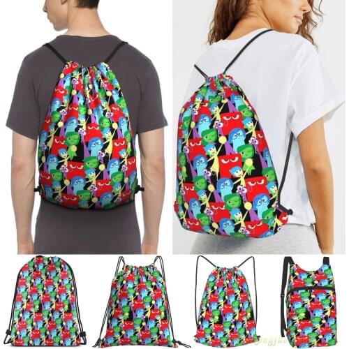 Unisex Drawstring Bags Inside Out Pattern Women Drawstring Backpacks Men Outdoor Travel Backpacks Training Fitness Bag