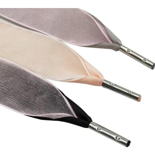 20 Colors Satin Shoelaces Silk Ribbon Shoe laces Fashion Canvas Women Shoes Outdoor Leisure Fashion lace Shoelace 2cm Width