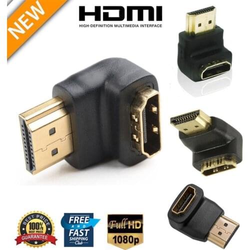HDMI-compatible Adapter 90 270 Degree Right Male To Female Converter Extender For PS4 HDTV Projetor Laptop Monitor 1.4 Converter