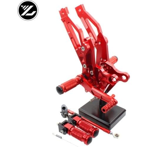 CNC Verstelbare Rearsets Achter Set Motorfiets Footrest Moto Pedal pedal For Honda Grom MSX125 MSX 125 2012 2013 2014