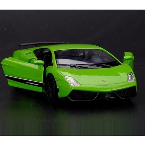 High Simulation Exquisite Collection Toys: RMZ city Car Styling Gallardo LP570-4 Supercar 1:36 Alloy Diecast Model Pull Back Car