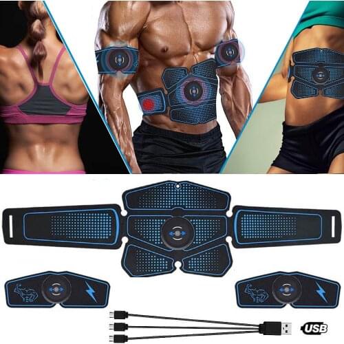 Abdominal Muscle Trainer Electric Press Stimulator Slimming Fitness Exercise Machine Home Gym Fitness Equipment Training Workout