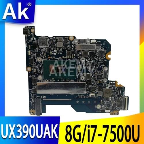 UX390UAK i7-7500 CPU 8GB RAM mainboard REV1.2 For ASUS UX390U UX390UA UX390UAK zenbook motherboard 90NB0CZ0-R05100 free shipping