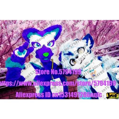 Customized Available REAL PHOTO dx0114 WOLF full sets husky dog Suit fursuit Costume fox Party Carnival Gift