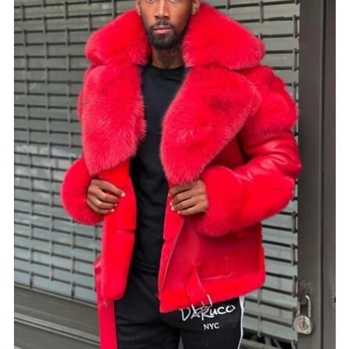 XIKUO Men's Faux Leather Jackets