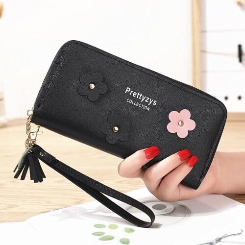 Women Wallets Brand Lady Handbags Girls Coin Purse Cards ID Holder Money Burse Bag Clutch Good Quality Female Long Purses Wallet