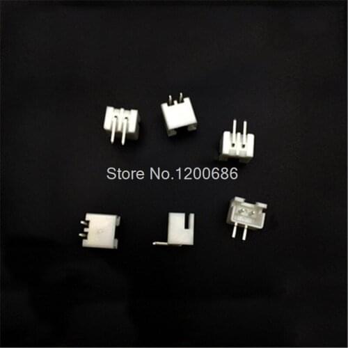 100 piece XH 2.54 2-Pin Connector Right angle socket plug male connector