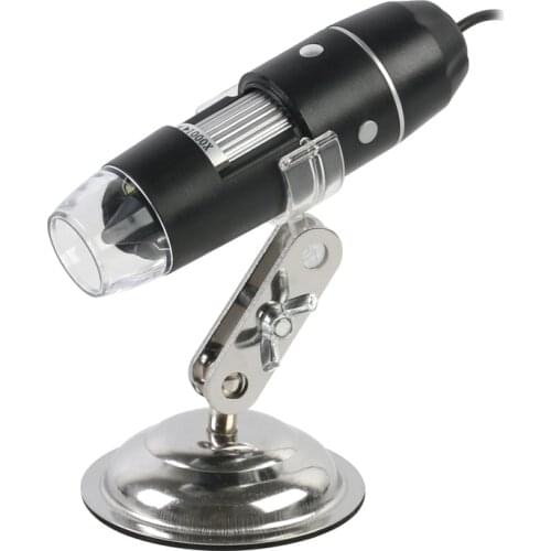 1000X Digital Usb Interface Electronic Microscope Magnifier 8 LED Lighting + Metal Bracket Stand For PCB Soldering Phone Repair
