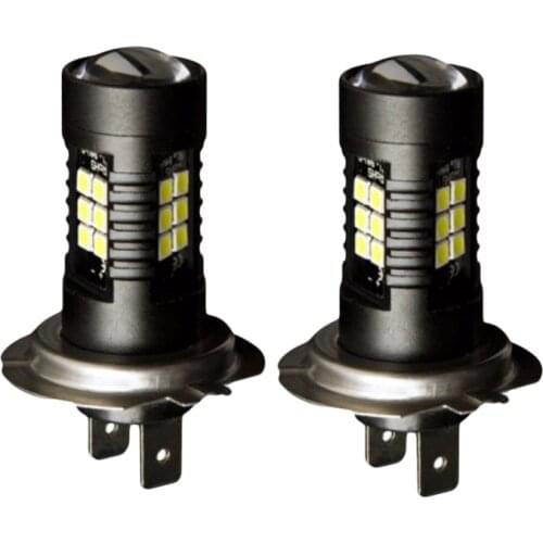 2PCS LED Car Bulbs H7 21 SMD 3030 Super Bright Auto Led Bulb Lamp 6000K Fog Light Cars Driving Lamp DRL
