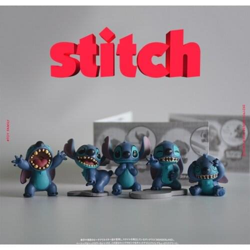 5PCS/lot 3-4cm High quality small size Disney star baby Stitch ornaments collection