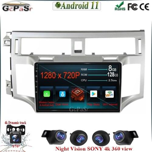 DSP 360 camera Android 11 For Toyota Avalon 3 2005 - 2010 Car Radio Multimedia Player Navigation stereo IPS Screen CAR GPS WIFI