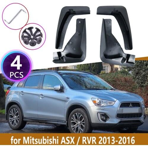 Car Rear Mudguards For Mitsubishi ASX RVR 2013 2014 2015 2016 Outlander Sport Cladding Splash Mud Flaps Mudflap Car Accessories