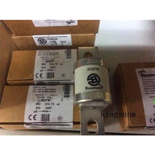 Free shipping 5pcs 200FM ceramic fuse fuse, American BUSSMANN brand new genuine 200A 690VAC
