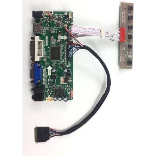 Free Shipping M.NT68676.2A DVI VGA LCD Controller Board DIY Kit for LP156WF1-TLC1 LED 15.6 inch 1920x1080 LVDS